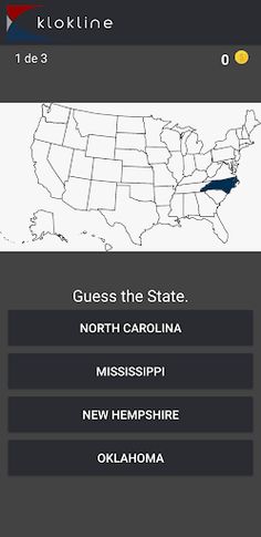 50 USA States Maps Challenge - Screenshot 2