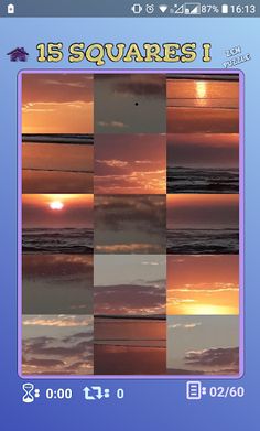 15 Squares I - Sunset Jigsaw ( - Screenshot 1