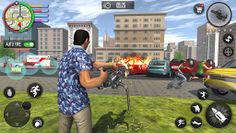 Gangster City Crime Rope Hero - Screenshot 3