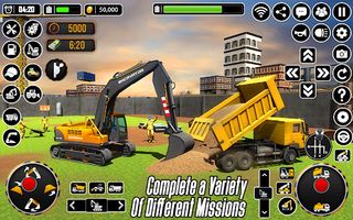 City Heavy Excavator Crane 3D - Screenshot 1