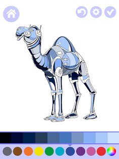 Robotic Animals Coloring Book - Screenshot 3