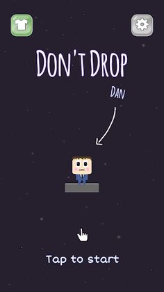 Don't Drop Dan: Tap to survive - Screenshot 1