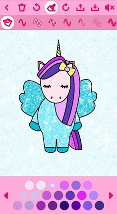 Unicorn Coloring Book - Screenshot 4
