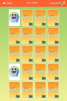 Monsters Memory Match - Screenshot 4