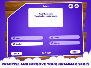 English Grammar Noun Quiz Game - Screenshot 3