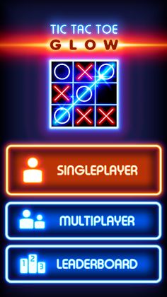 Tic Tac Toe Glow - Screenshot 1