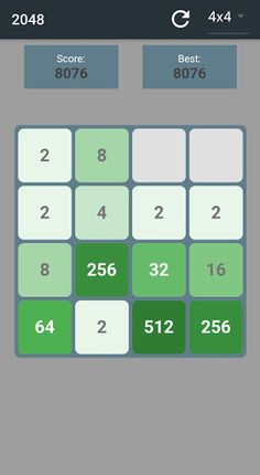 2048 brain puzzle game - Screenshot 1
