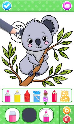 Cute animal coloring pages - Screenshot 4
