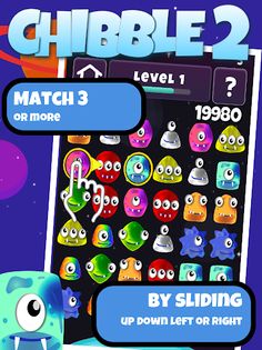 Chibble 2: Match3 Fun Jelly Al - Screenshot 1