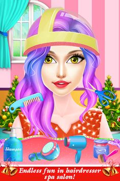 Christmas Girls Braided Salon - Screenshot 2