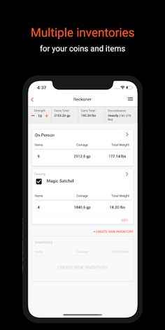 DLG Inventory 5E for D&D - Screenshot 2