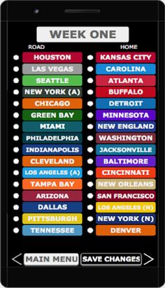 LOCTX2020- NFL Schedule Game - Screenshot 1