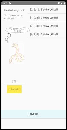 NumBaseball 숫자 야구 게임 - Screenshot 4
