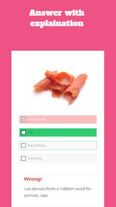 Food Quiz - question & answer - Screenshot 2