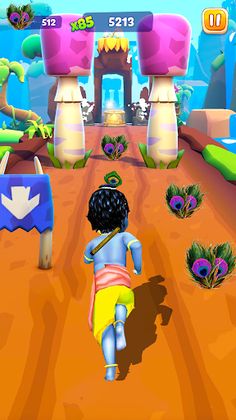 Krishna: Subway Little Boy Run - Screenshot 4