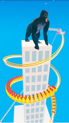 Roller Coaster Run 3D - Screenshot 1