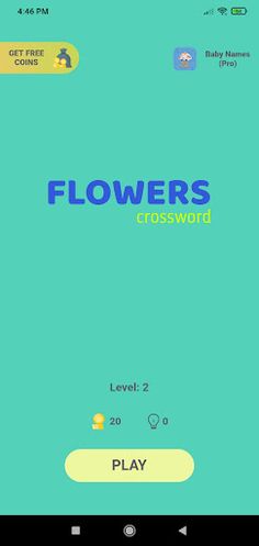 Flowers Puzzle Crossword - Screenshot 2