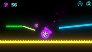 Neon Ball Platformer - Screenshot 1