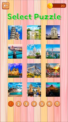 Sliding Puzzle - World Places - Screenshot 2