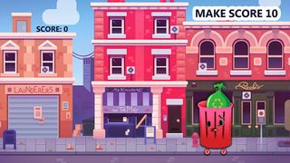 Touch game - Trash Throw - Screenshot 3