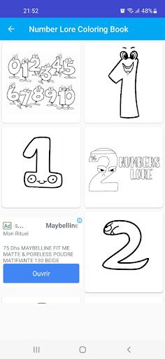 Number Lore Coloring Book - Screenshot 3