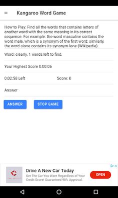 Find the Kangaroo Words - Screenshot 1