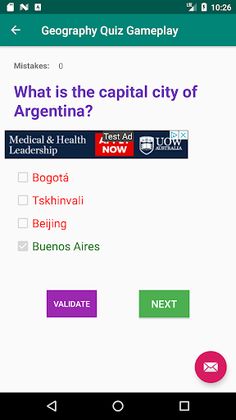 Random Country Capitals Quiz - Screenshot 4