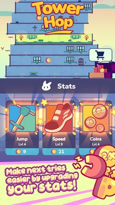 Tower Hop - Bounce and Escape - Screenshot 2