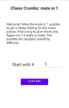 chess: mate in 1 puzzles - Screenshot 1