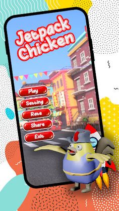 Jetpack Chicken - Jumping Chic - Screenshot 1