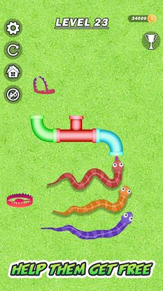 Tangled Snakes Sort Puzzle - Screenshot 4