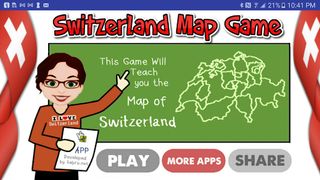Switzerland Map Puzzle Game - Screenshot 1