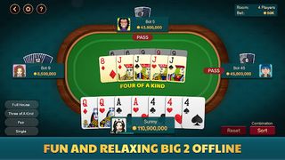 Big 2 Offline - Pusoy Dos - Screenshot 1