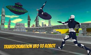 Flying UFO Robot Game:Aliens - Screenshot 2