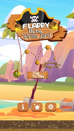 Flappy Hero Pirate Bird - Screenshot 1
