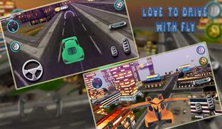 Sports Car Flying 3d - Screenshot 2