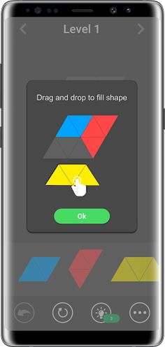 Paper Puzzle - Triangle Block - Screenshot 2