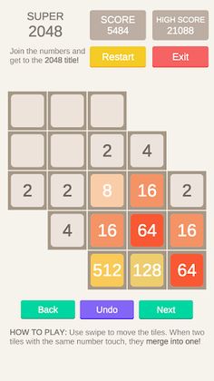 Super 2048 - Screenshot 2