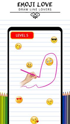 Emoji Love Draw Lines Lovers - Screenshot 4