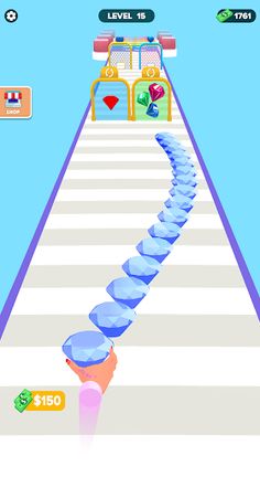 Gem Run Stack Game - Screenshot 4