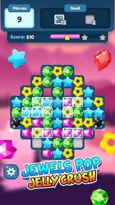 Jewels Pop Jelly Crush Game - Screenshot 3