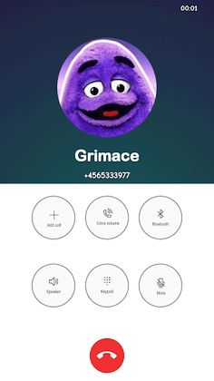Grimace Monster Fake Call - Screenshot 3