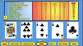 Video Poker - Jacks or Better - Screenshot 2