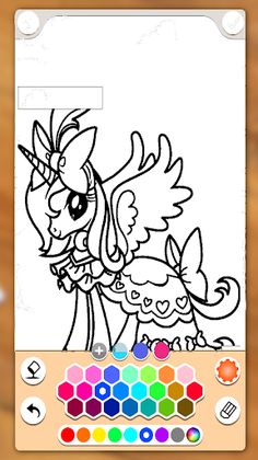 Unicorn Chibi-Coloring Game - Screenshot 1