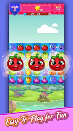 Fruit Juice Fresh Match 3 - Screenshot 1