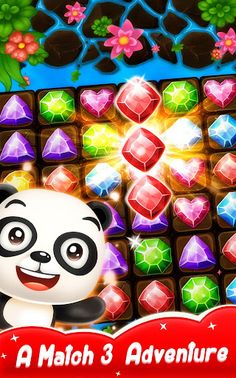 Panda Gems: Jewel Match 3 Game - Screenshot 1