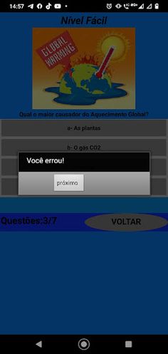 QUIZZ AQUECIMENTO GLOBAL - Screenshot 3