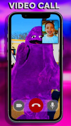 Grimace scary Shake Video Call - Screenshot 4