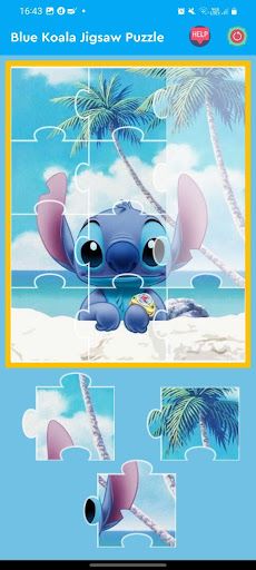 Cute Blue Koala Jigsaw Puzzle - Screenshot 3