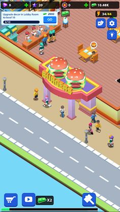 Burger & Pizza Idle Tycoon - Screenshot 4